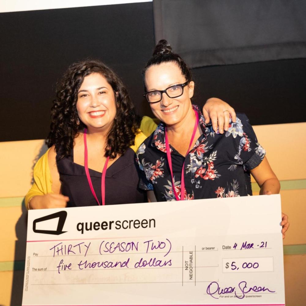 Photograph of the Queer Screen Completion Fund Winners — Thirty (Season 2)