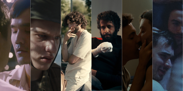 A collage of images. Each image is from a film featured in MGFF24 Gay Shorts.