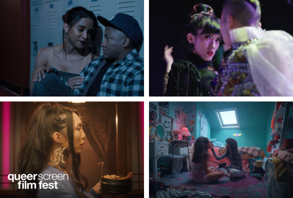 trans and non-binary films at QSFF23 featuring stills from four films