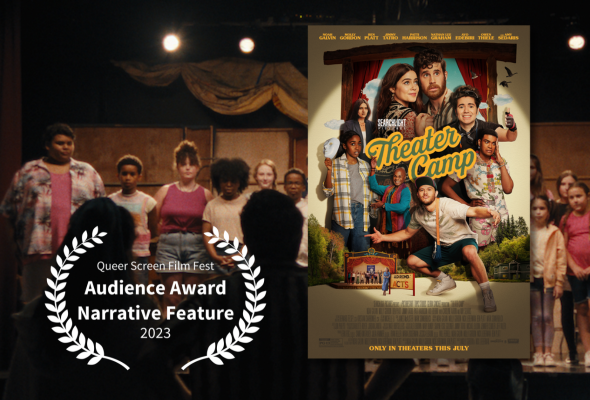 Audience Award laurel over film image for Theater Camp