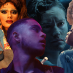 A collage of images from films mentioned in the blog below: Desire Lines, National Anthem, Layla, We Forgot to Break Up, I'm Your Venus, Any Other Way: The Jackie Shane Story and Skin, from Trans & Gender Diverse Shorts